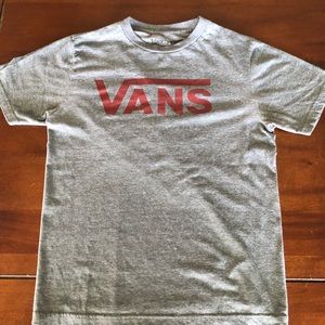 Grey and maroon vans shirt